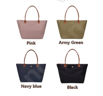 Designer Nylon Tote Bag – Lightweight Travel Purse