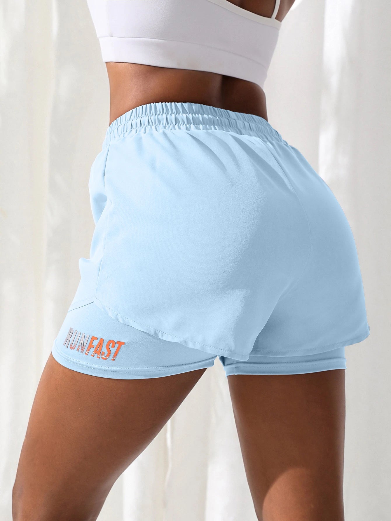 Women’s High-Rise Yoga Shorts (2-in-1 Design)