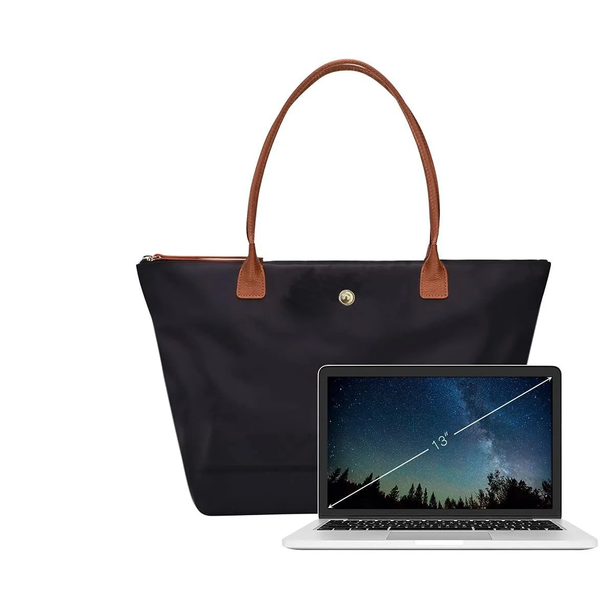 Designer Nylon Tote Bag – Lightweight Travel Purse