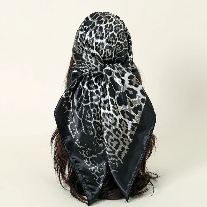 Elegant Satin Square Scarf