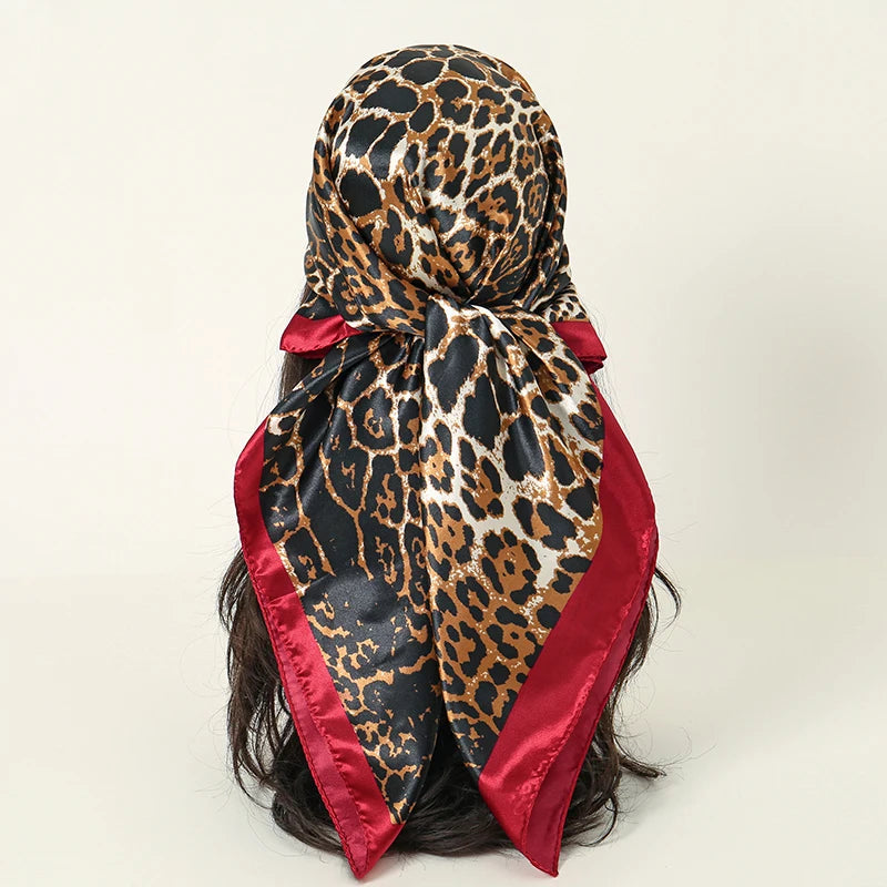 Elegant Satin Square Scarf