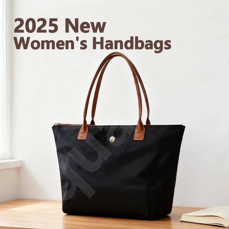 Designer Nylon Tote Bag – Lightweight Travel Purse