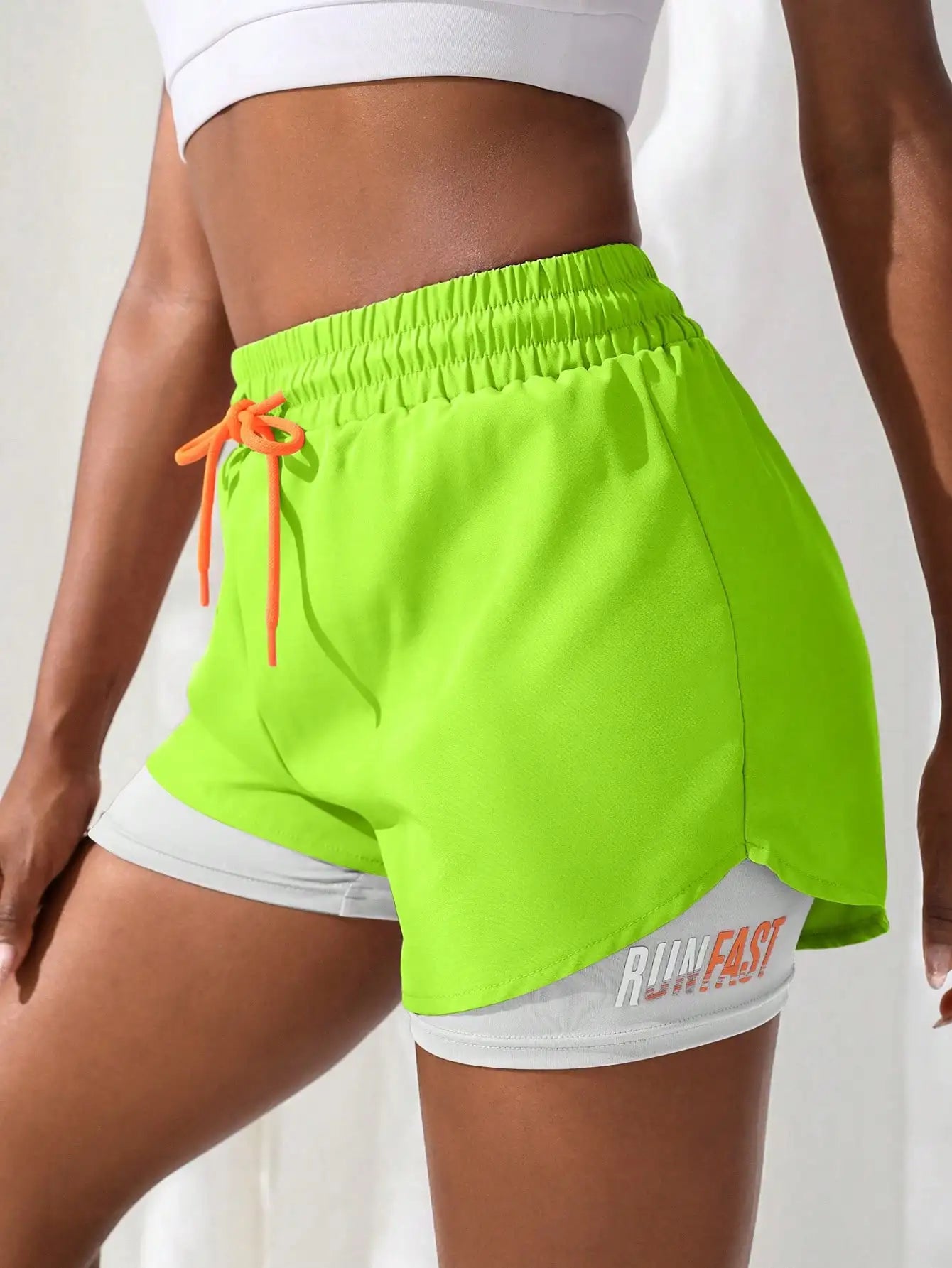Women’s High-Rise Yoga Shorts (2-in-1 Design)